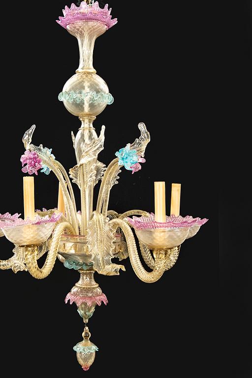 Taklampa Murano Venedig Italien 1900-talets mitt.