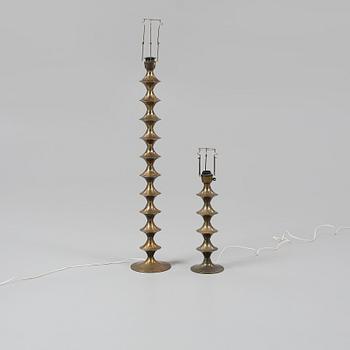GOLVLAMPA samt BORDSLAMPA, Elite AB, 1900-talets andra hälft.