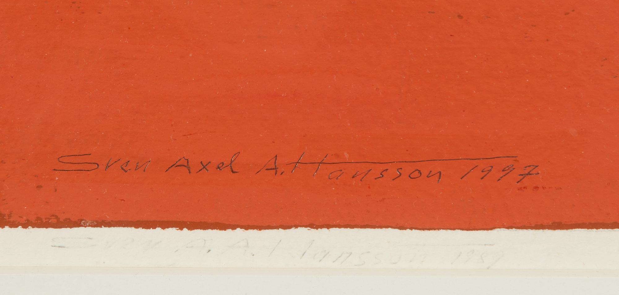 Sven Hansson, Composition in Red.