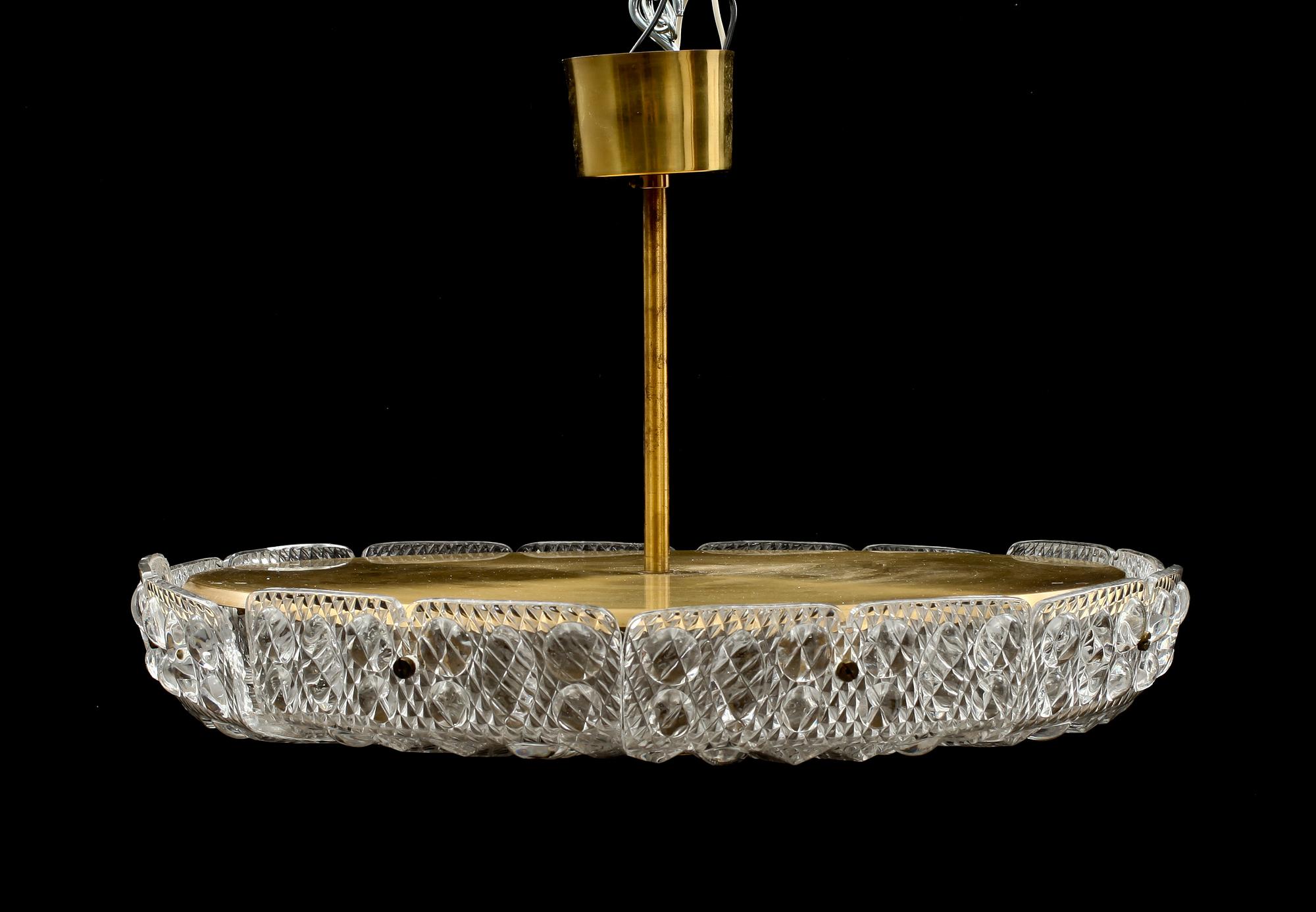 TAKLAMPA, Carl Fagerlund, Orrefors, diam 53.