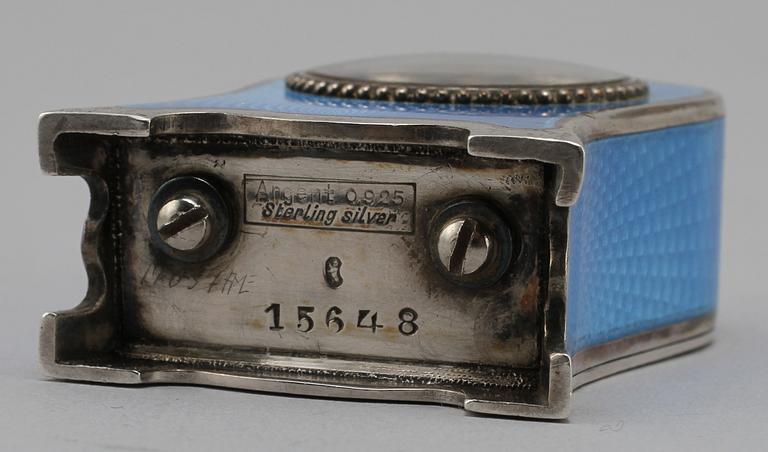 RESEUR, silver samt emalj, Zenith, Schweiz, 1900-talets första kvartal.