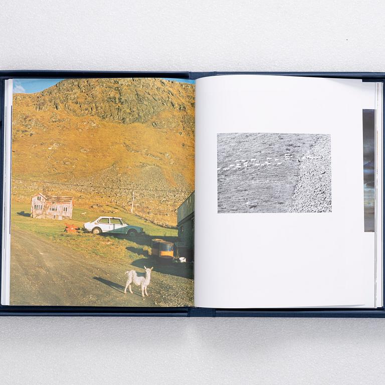 Lars Lerin, "Mellan husen-bilder från Lofoten", bibliophile edition with a colour lithograph "Tre Måsar".