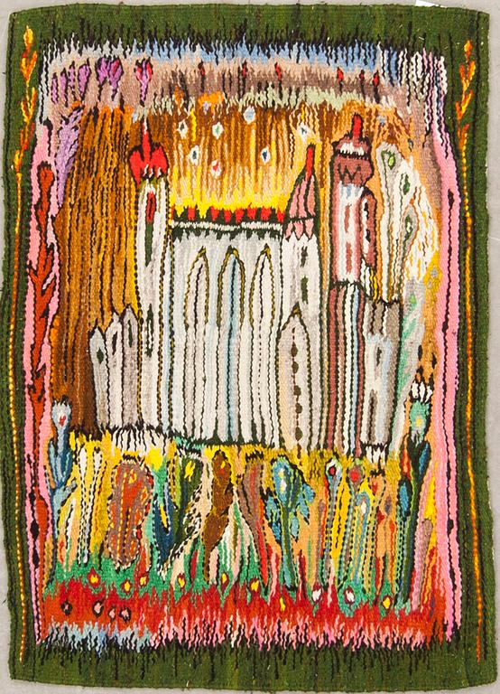 VÄGGBONAD, gobelängvariant, Polen, 1960/70-tal. Ca 103,5 x 74 cm.