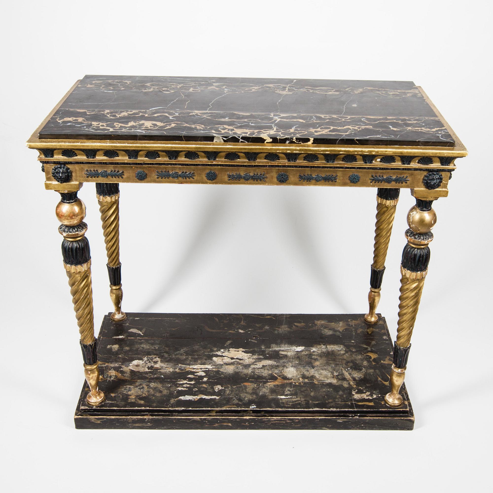 KONSOLBORD, sengustaviansk, stockholmsarbete, sekelskiftet 1700/1800.