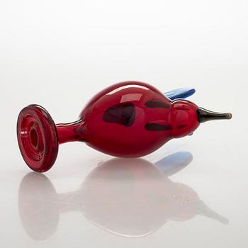 Oiva Toikka, 215th anniversary glass bird, 'Catcher', signed O. Toikka Nuutajärvi 1793-2008, 181/1215.