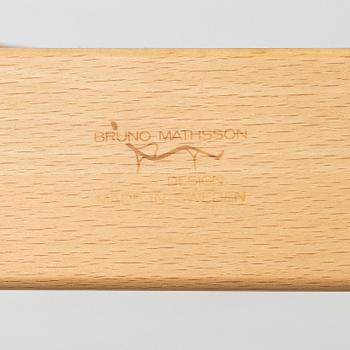 Bruno Mathsson, armchair and footstool, "Miranda", Bruno Mathsson International, Värnamo.