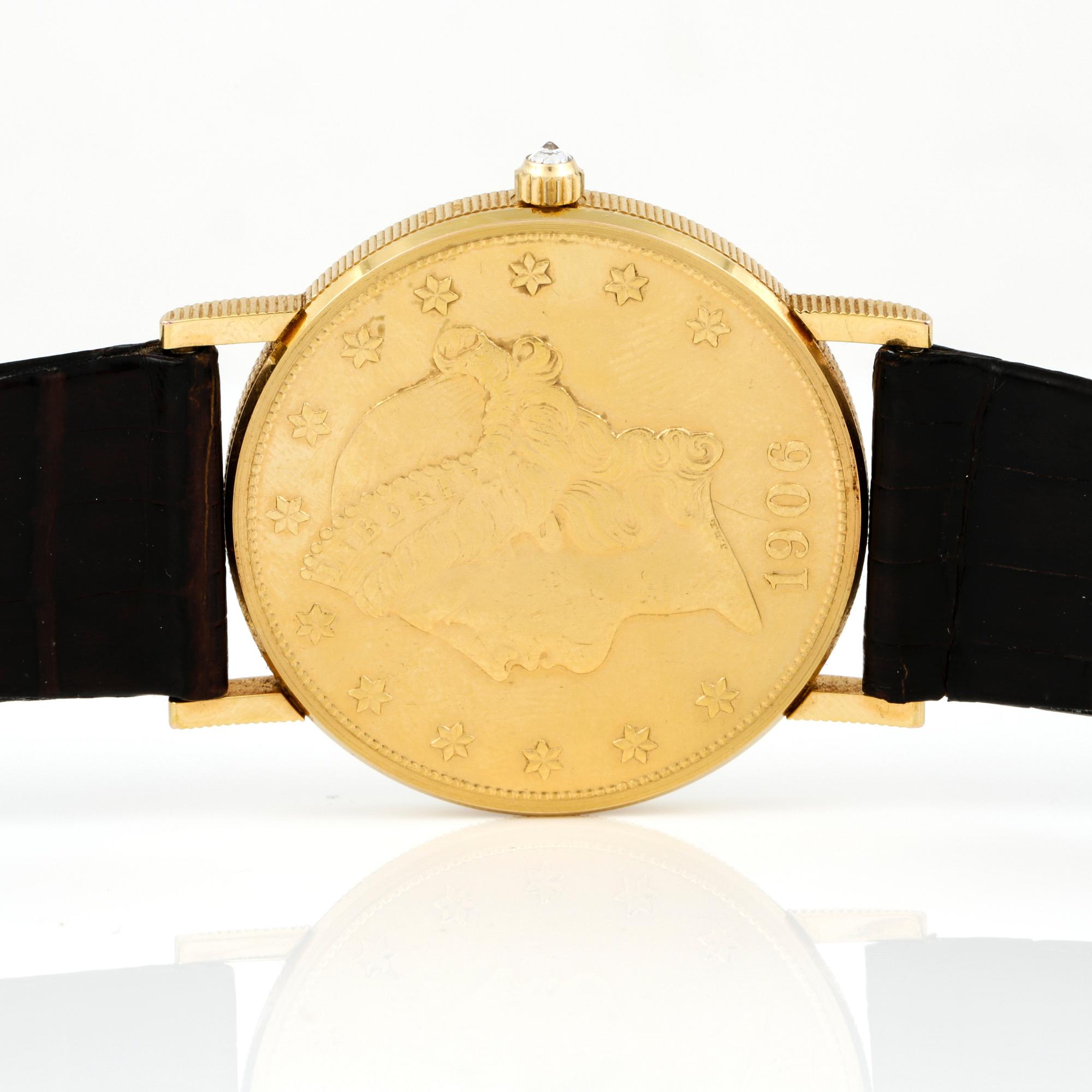 HERRUR, "Corum 20 Dollar Coin Watch" 22 och 18K guld. Vikt 47,12 g.