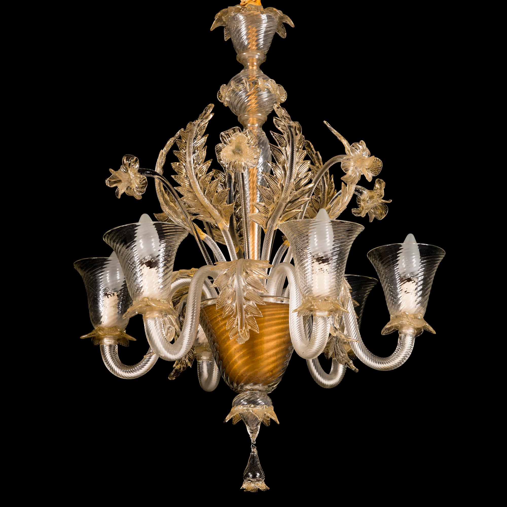 A mid-20th Century Murano glass chandelier.