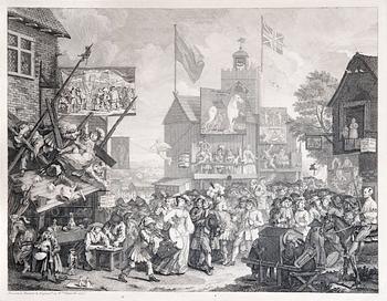 37. William Hogarth Efter., "Southwark fair".