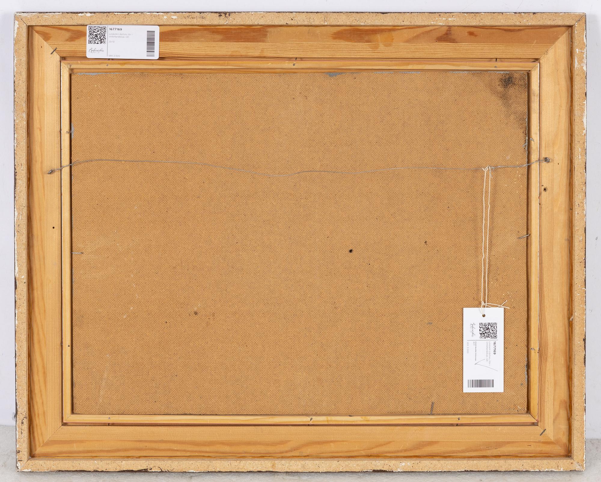 Lindorm Liljefors, Fox in a winter landscape.