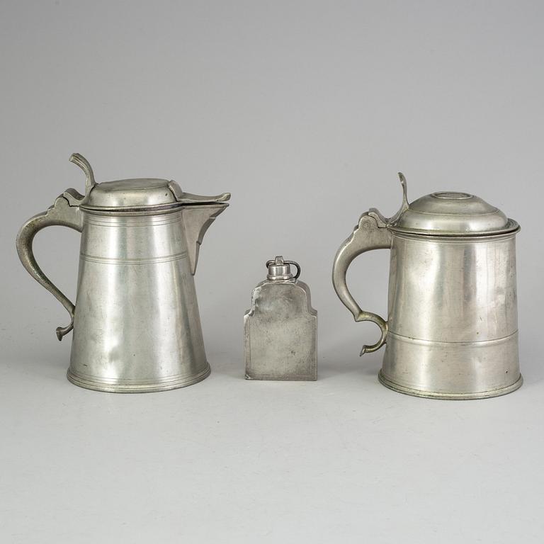 STOP och PLUNTA, 2+1, tenn, 1700 -talets slut/1800-talets första hälft.