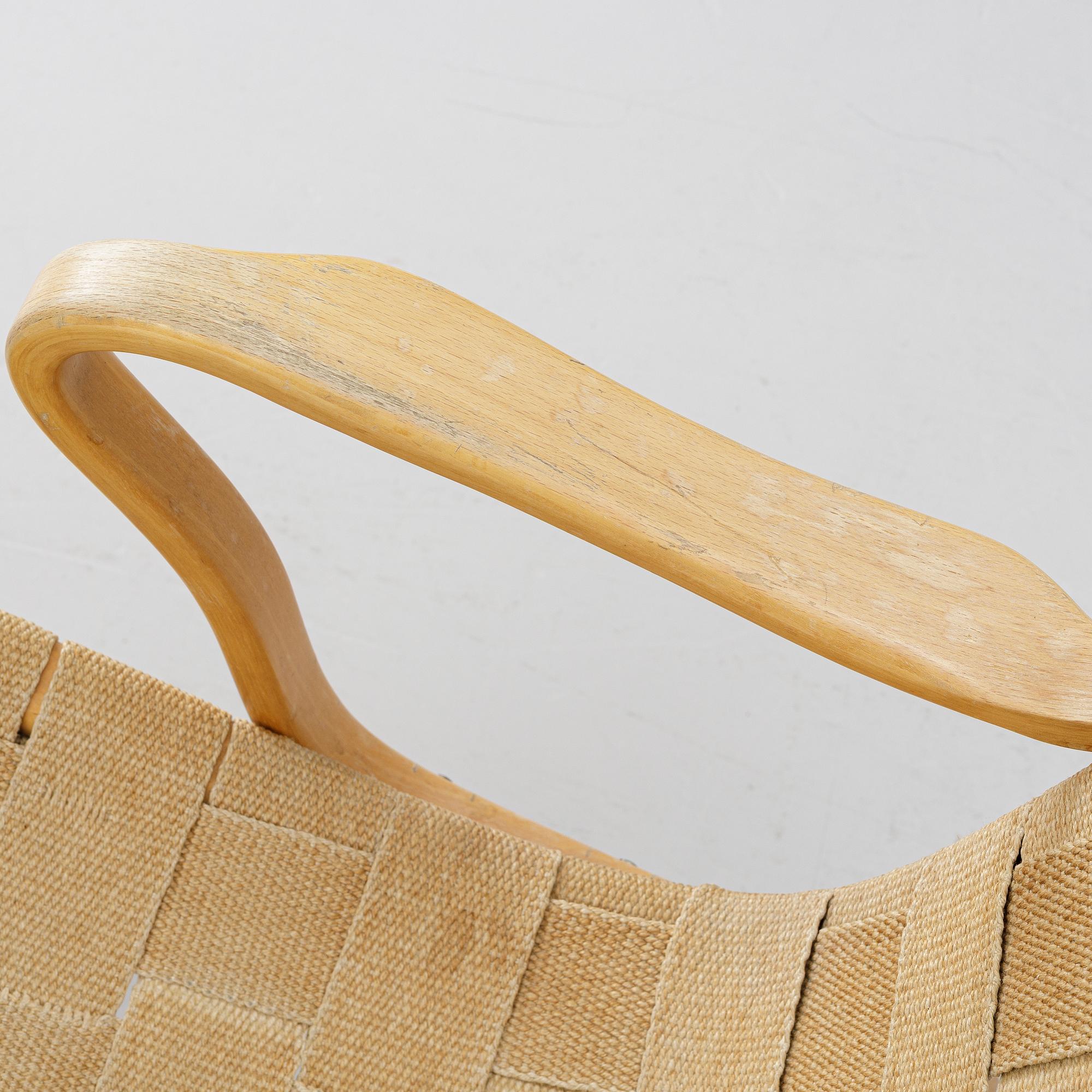 Bruno Mathsson, Armchair, "Eva", Firma Karl Mathsson, Värnamo, Sweden 1972.