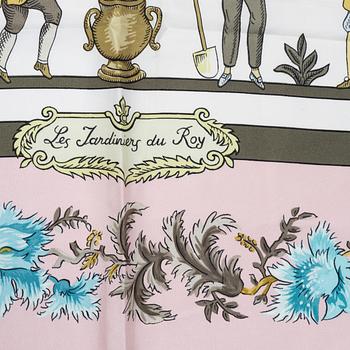 Hermès, scarf, "Les Jardiniers du Roy".