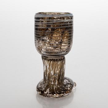 Björn Weckström, a 'Footed glass' goblet signed Björn Weckström Nuutajärvi Notsjö.