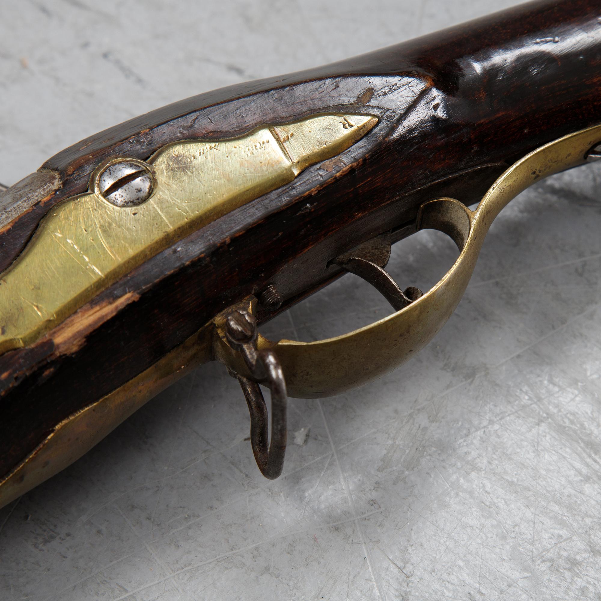 A Swedish flintlock rifle 1788 pattern.
