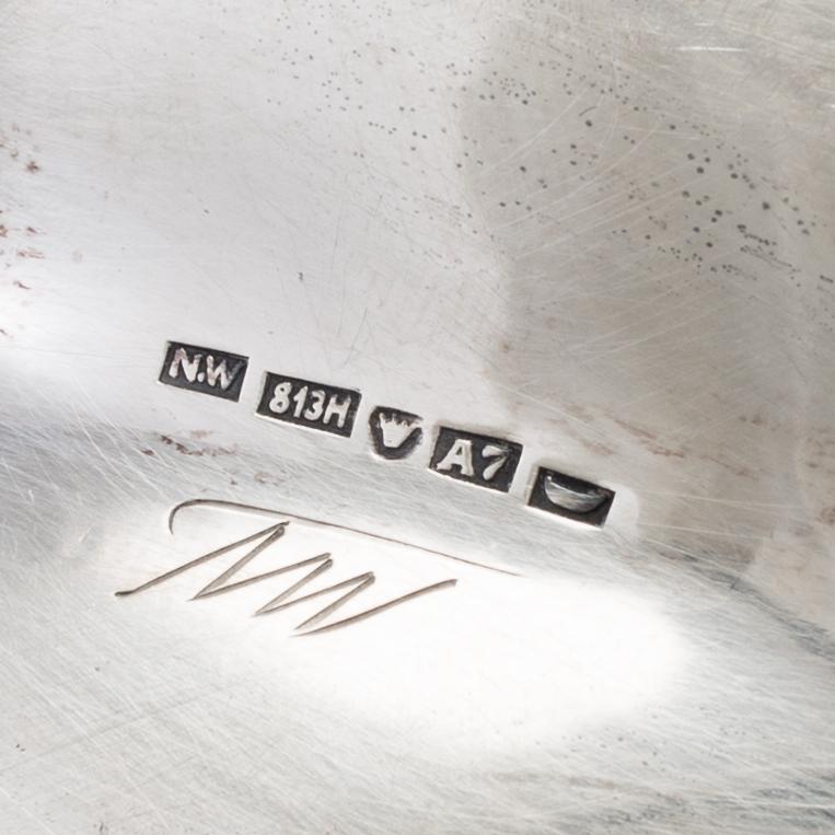 TAPIO WIRKKALA, a silver bowl from Nestor Westerback, Helsinki, Finland, 1954.