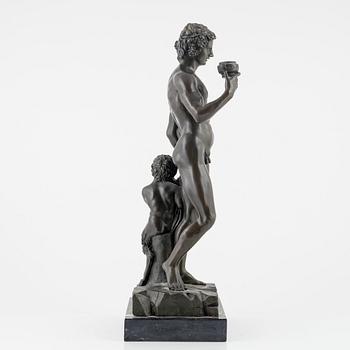 Michelangelo Buonarroti, after. Sculpture, bronze, total height 58 cm.