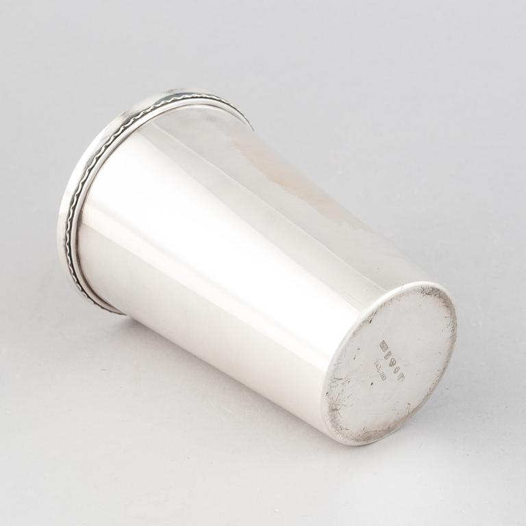 Sven-Arne Gillgren, bägare, silver, GAB, Eskilstuna, 1973.