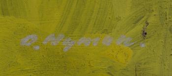 OLLE NYMAN, olja på pannå. Signerad.