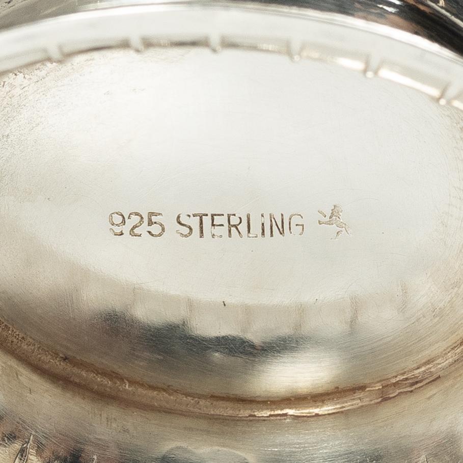 Three silver bowls, mid-20th century.