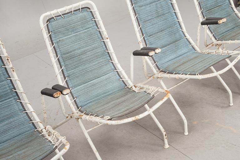 TRÄDGÅRDSSTOLAR, 4 st. 1960-tal.
