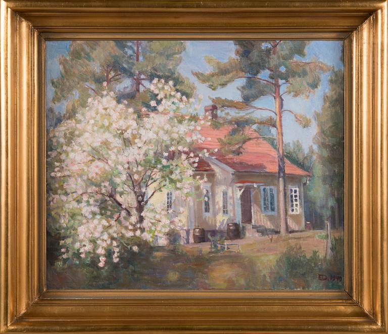 Emil Edvard Danielsson, öljy kankaalle, signeerattu ja päivätty 1940.