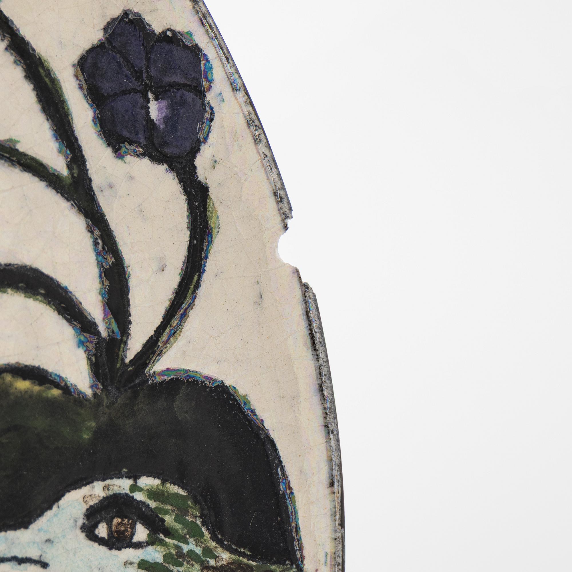 Birger Kaipiainen, Decorative dish, ceramic, signed Kaipiainen.
