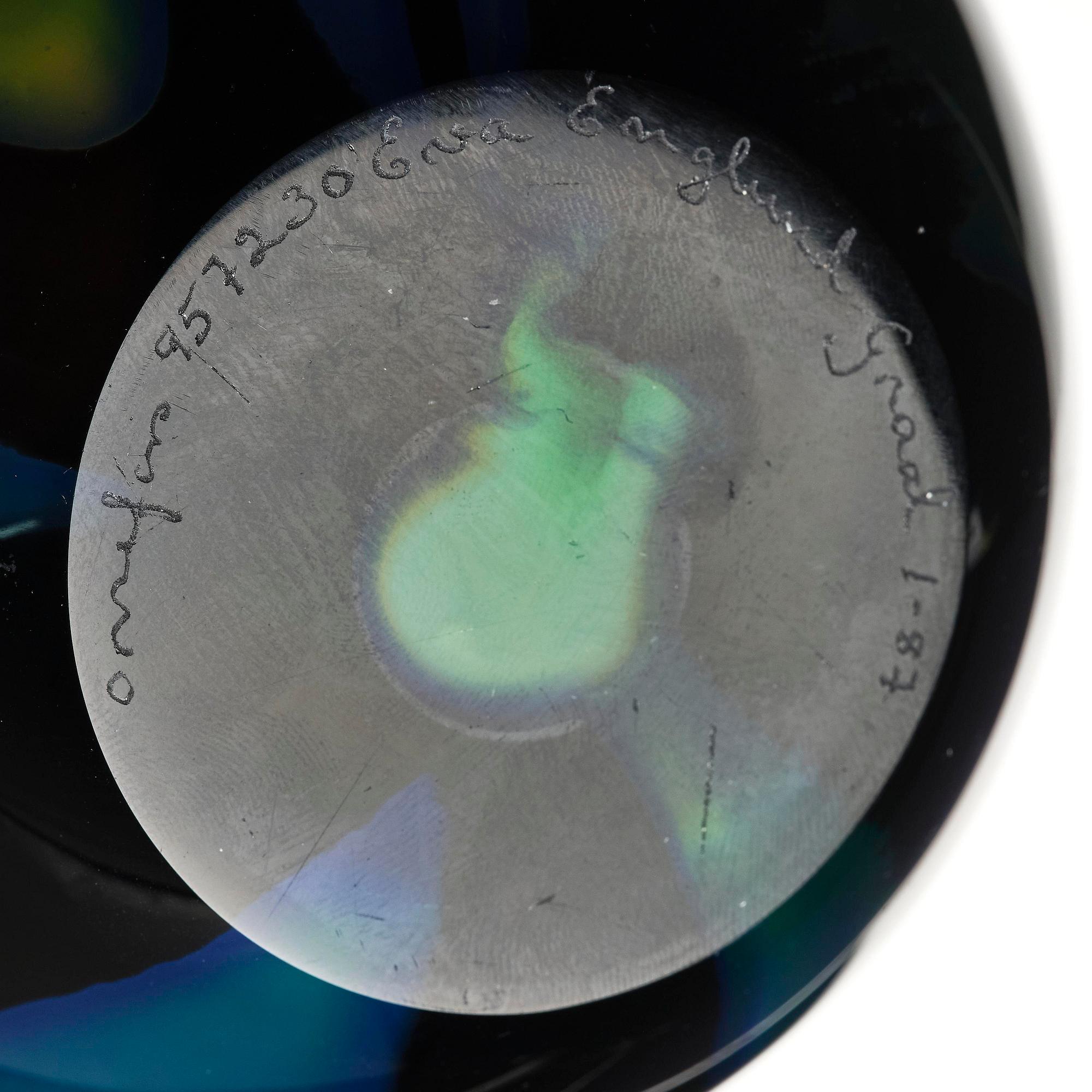 Eva Englund, a graal glass vase, Orrefors, Sweden, 1987.