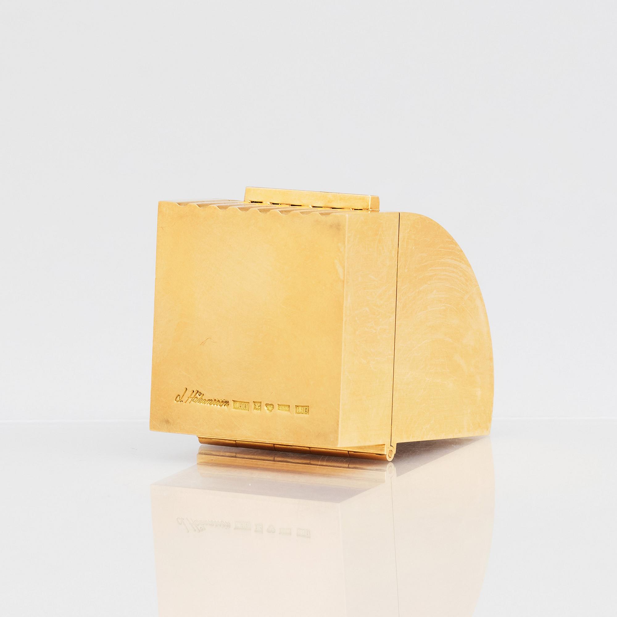 Lars Håkansson, an 18K gold box, Lund, Sweden 1985.