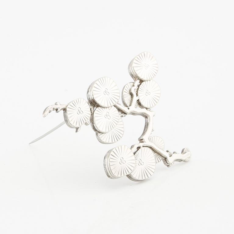 Wiwen Nilsson, brosch sterling silver, Lund 1960.