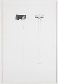 Jim Dine, "Sledgehammer and Axe".