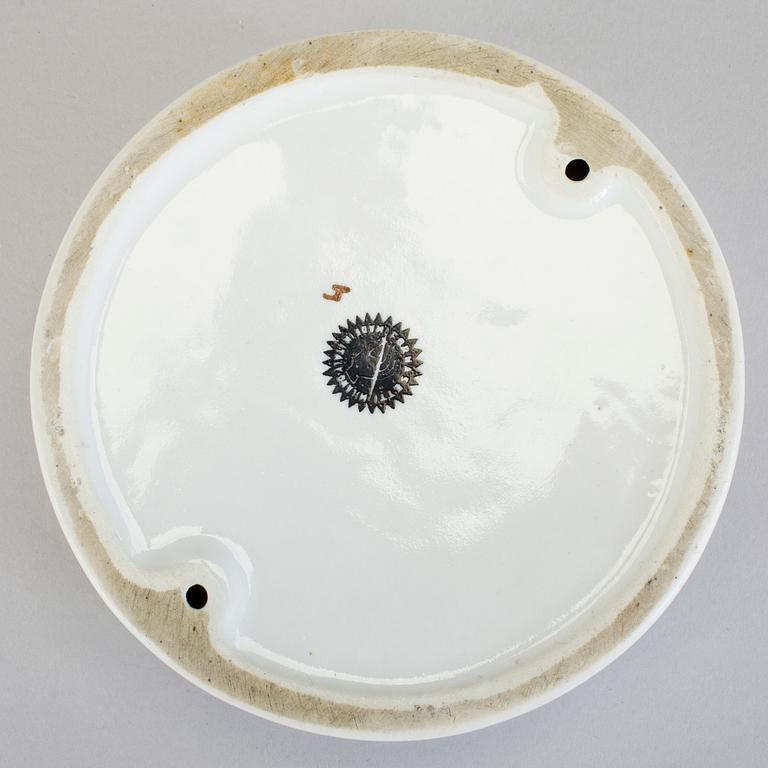 A Fornasetti porcelain ash tray, Milan, Italy.