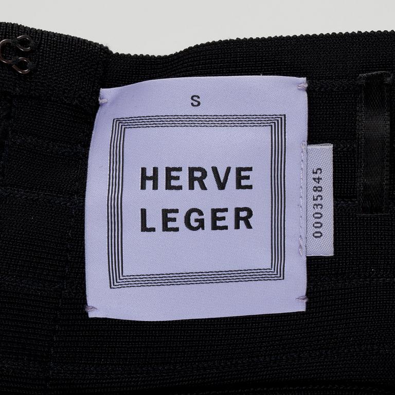 HERVE LEGER, a black dress. Size S.