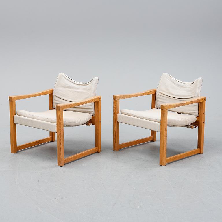 Karin Mobring, a pair of 'Diana' armchairs for Ikea.