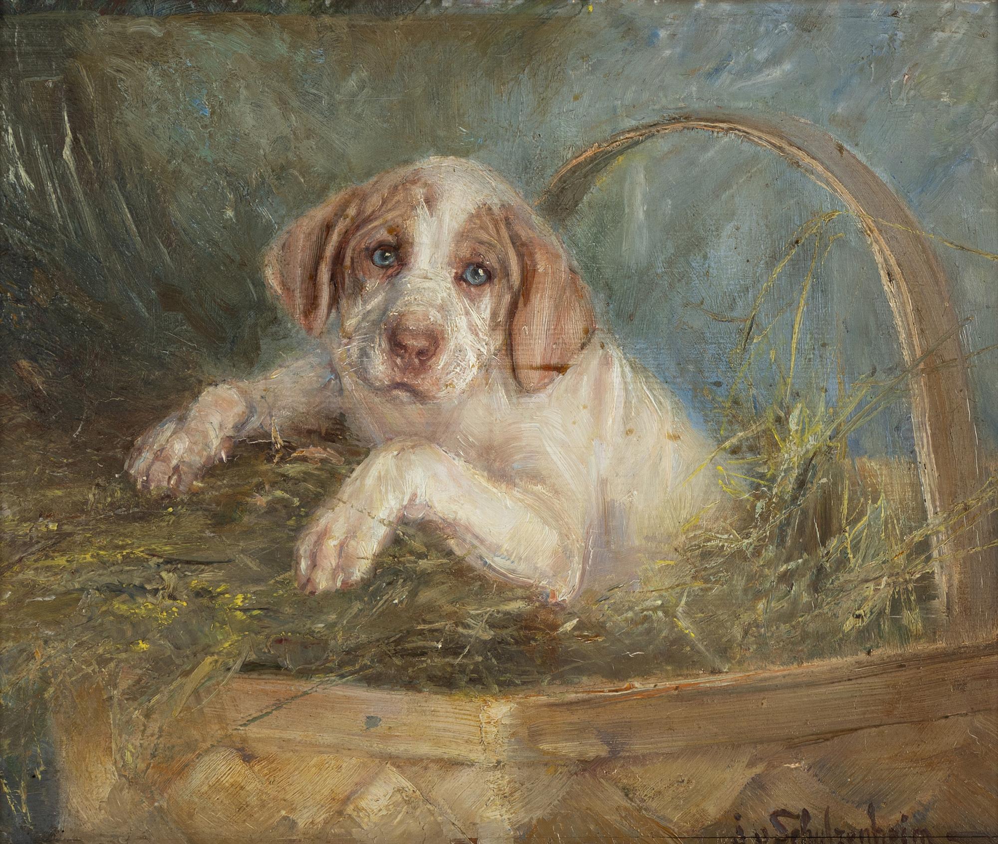 Ida von Schulzenheim, olja på pannå, signerad.
