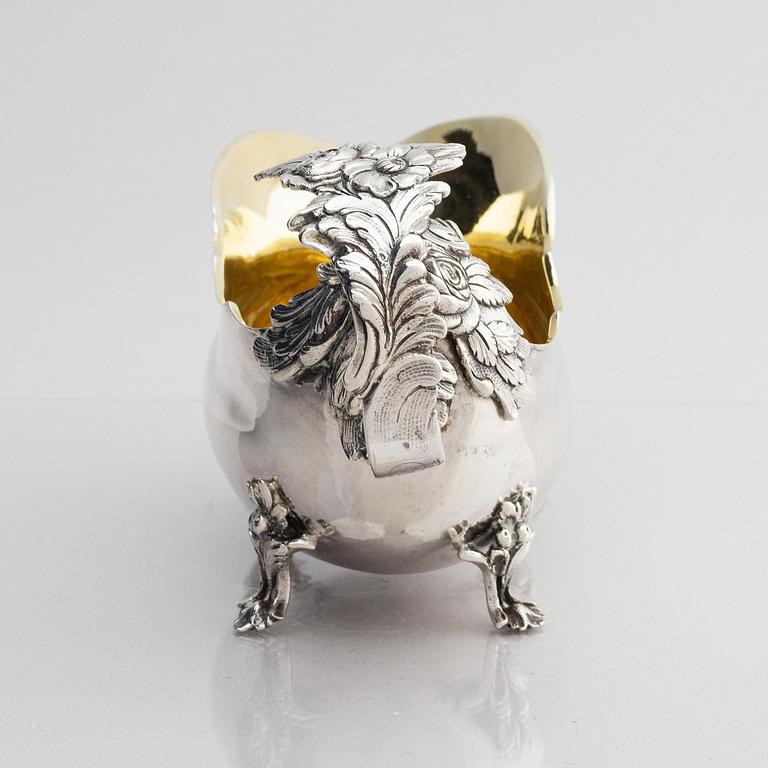 A Swedish 18th century silver cream-jug, mark of Pehr Zethelius, Stockholm 1771.