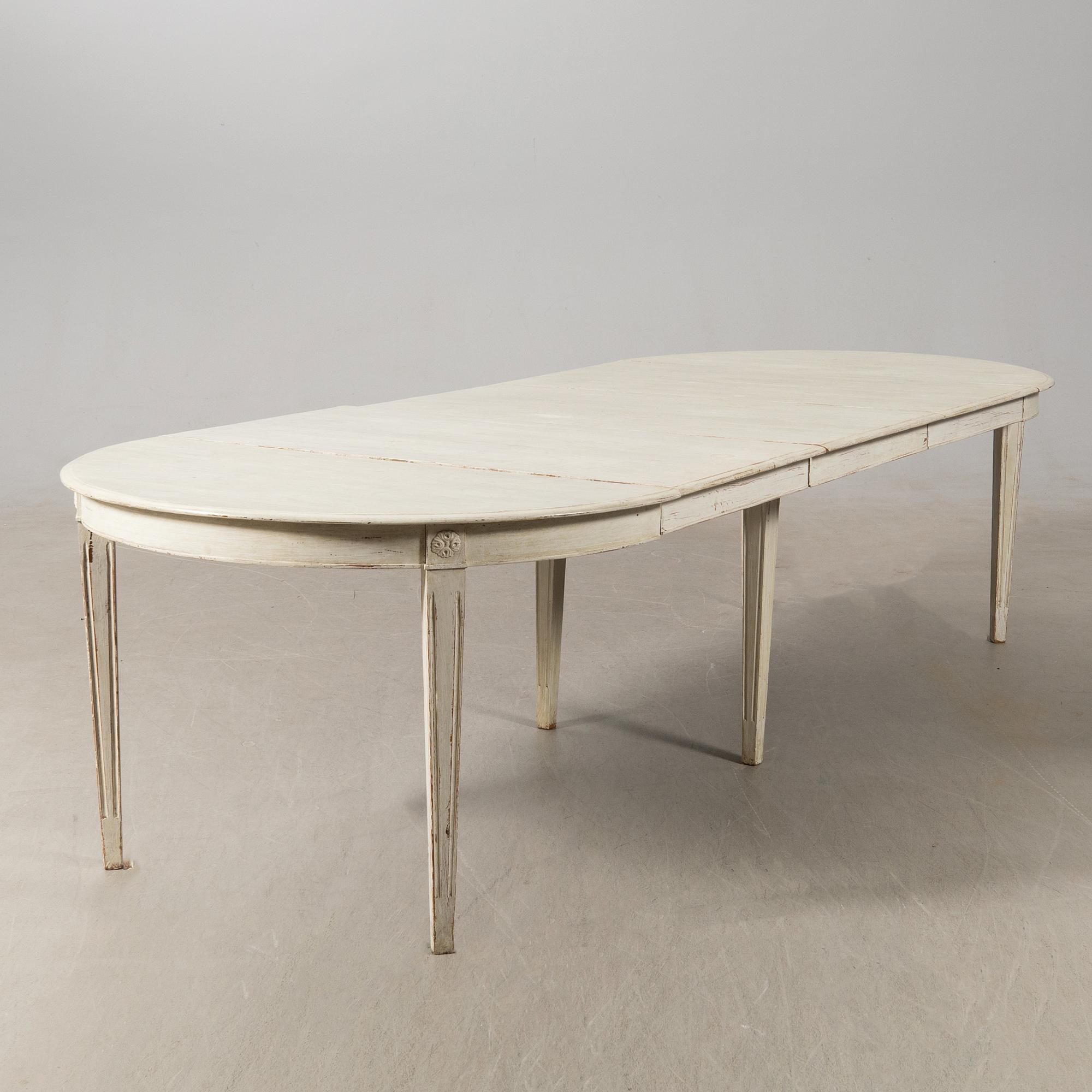 Matbord, Gustaviansk stil, omkring 1900.