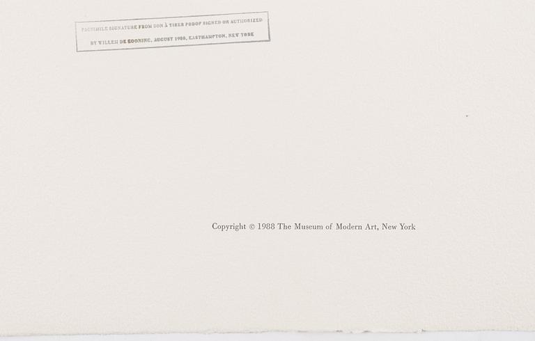 Willem de Kooning, "Seventeen Lithographs for Frank O'Hara".