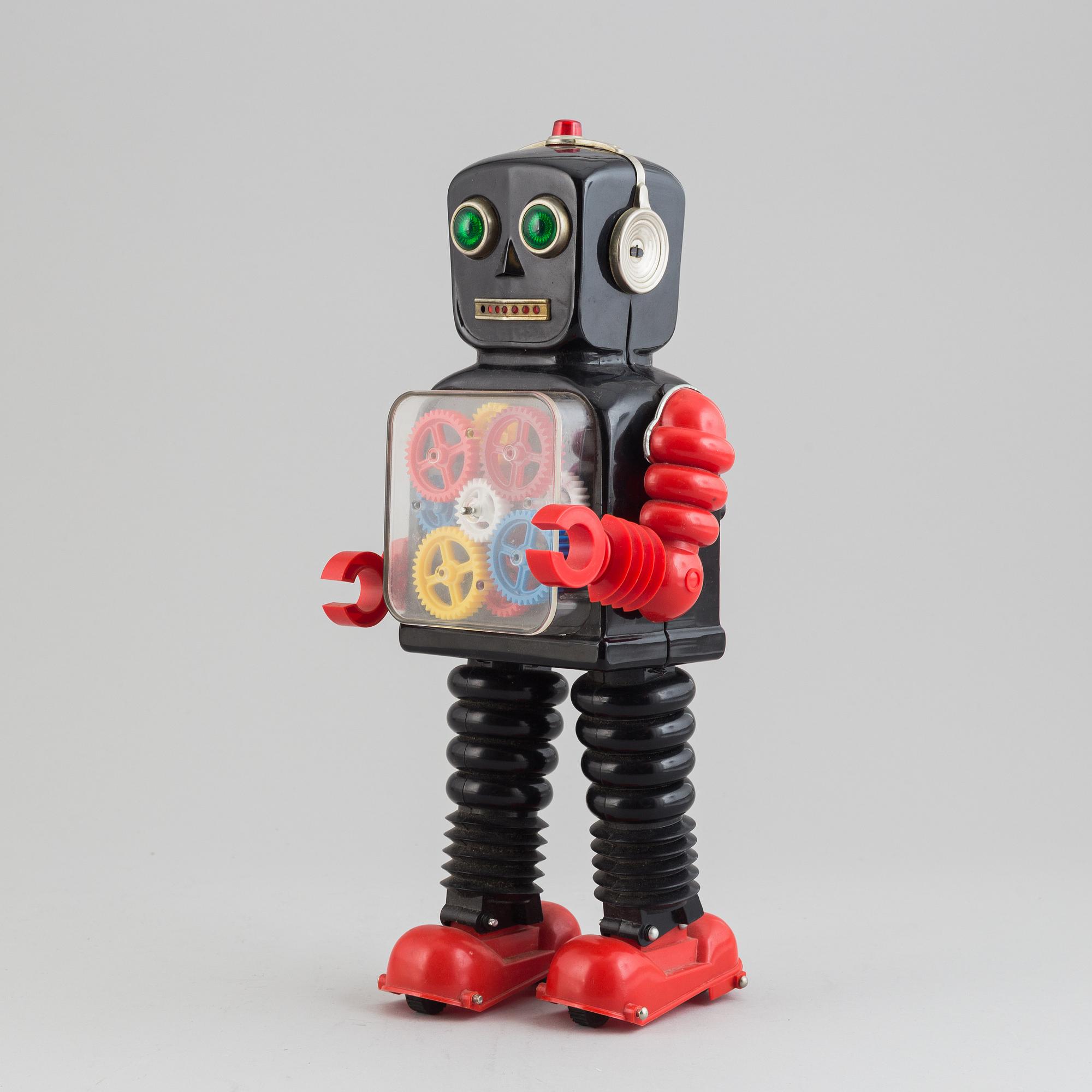 Blink A Gear Tin Robot, Taiyo, Japan, 1960-tal.
