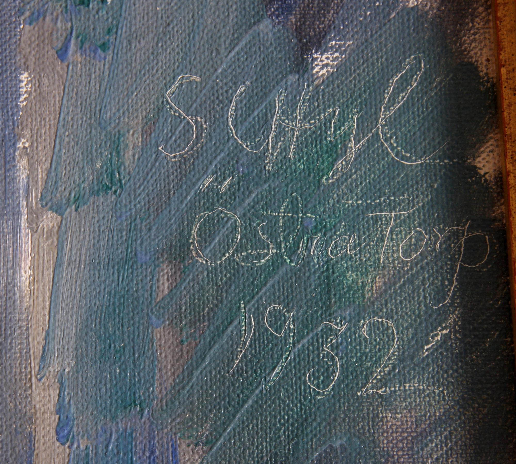 SCHYL, JULES, olja på duk, sign o dat Östra Torp 1932. Prov; Olof Sager.