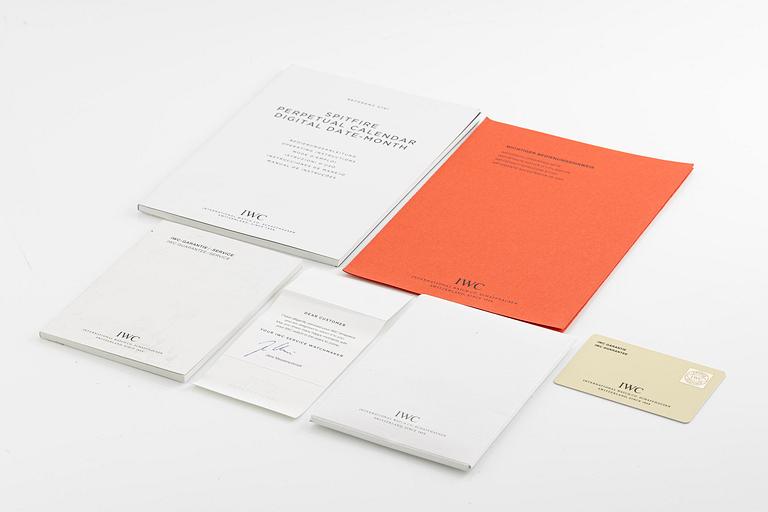 IWC, Pilot's Watch, Spitfire, Perpetual Calendar Digital Date-Month, ca 2012.