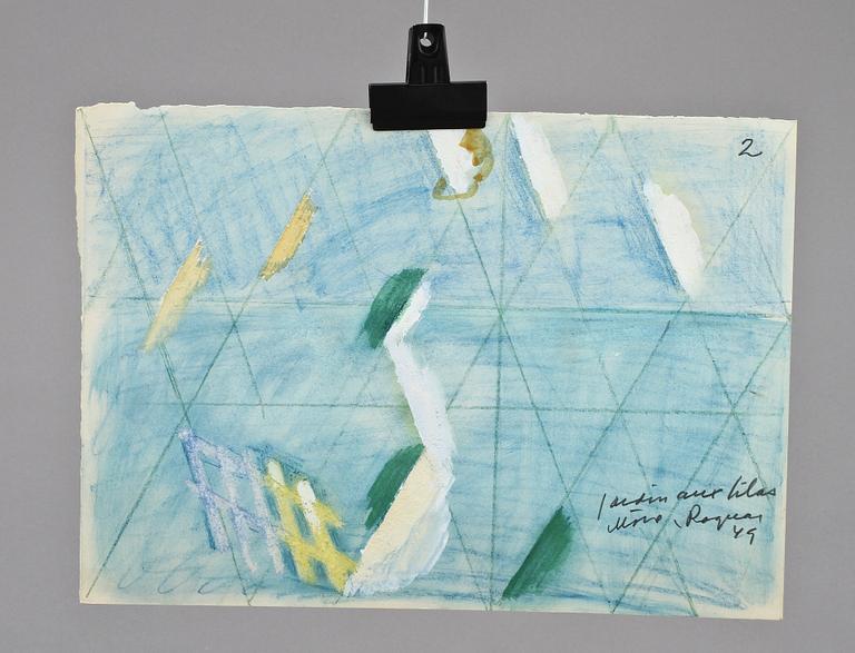 RAGNAR SANDBERG, 6 st, blandtekniker, delvis sign.