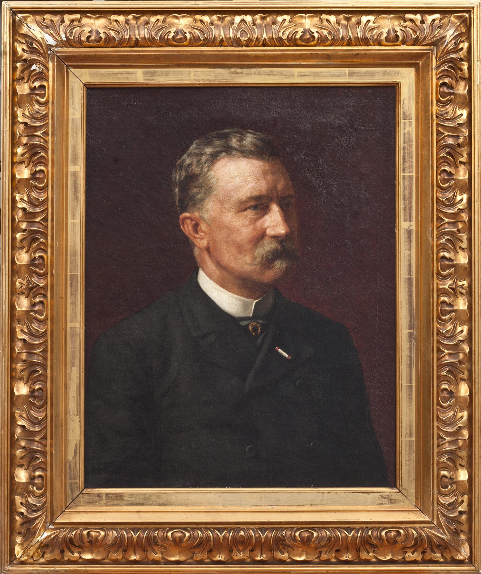 NIELS CHRISTIAN HANSEN, olja på dubblerad duk, signerad och daterad 1892.