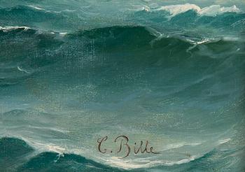 Carl Bille, olja på duk, signerad.