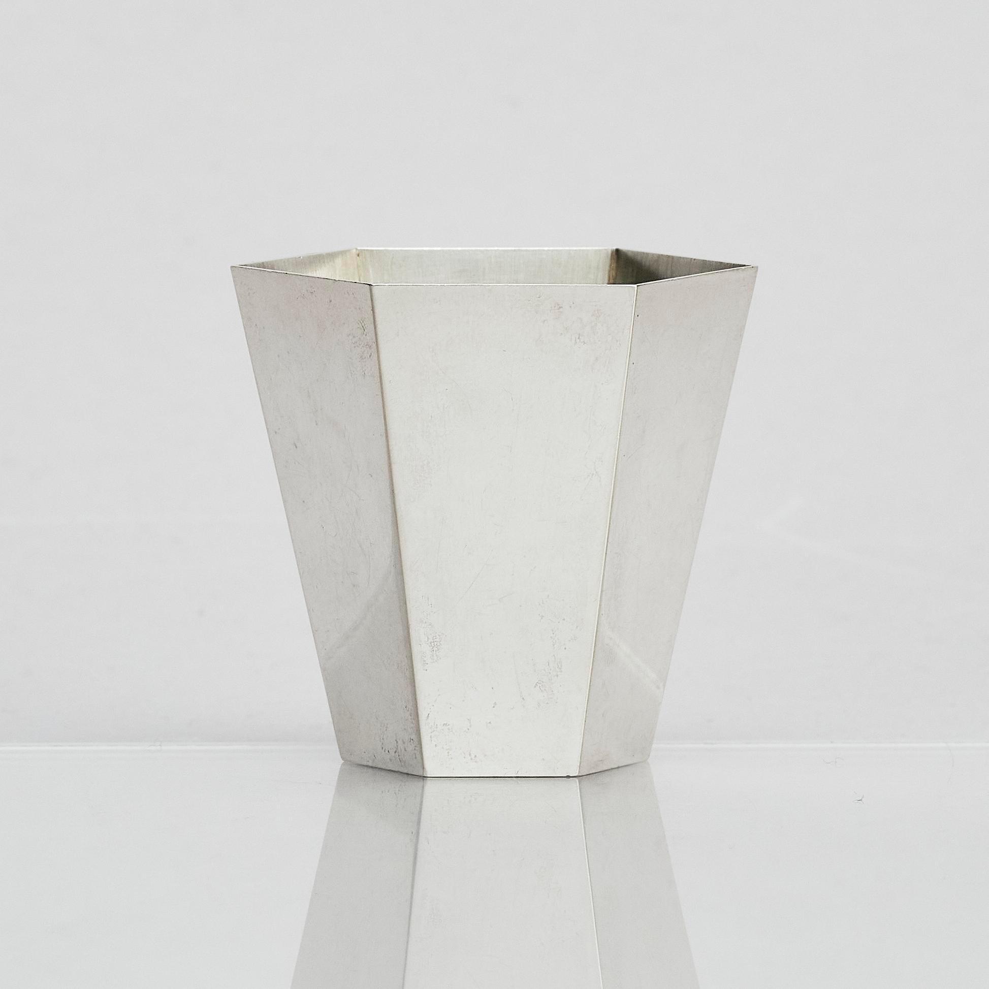 Wiwen Nilsson, snapsbägare, sterling silver, 12 st, Lund 1945-1946.