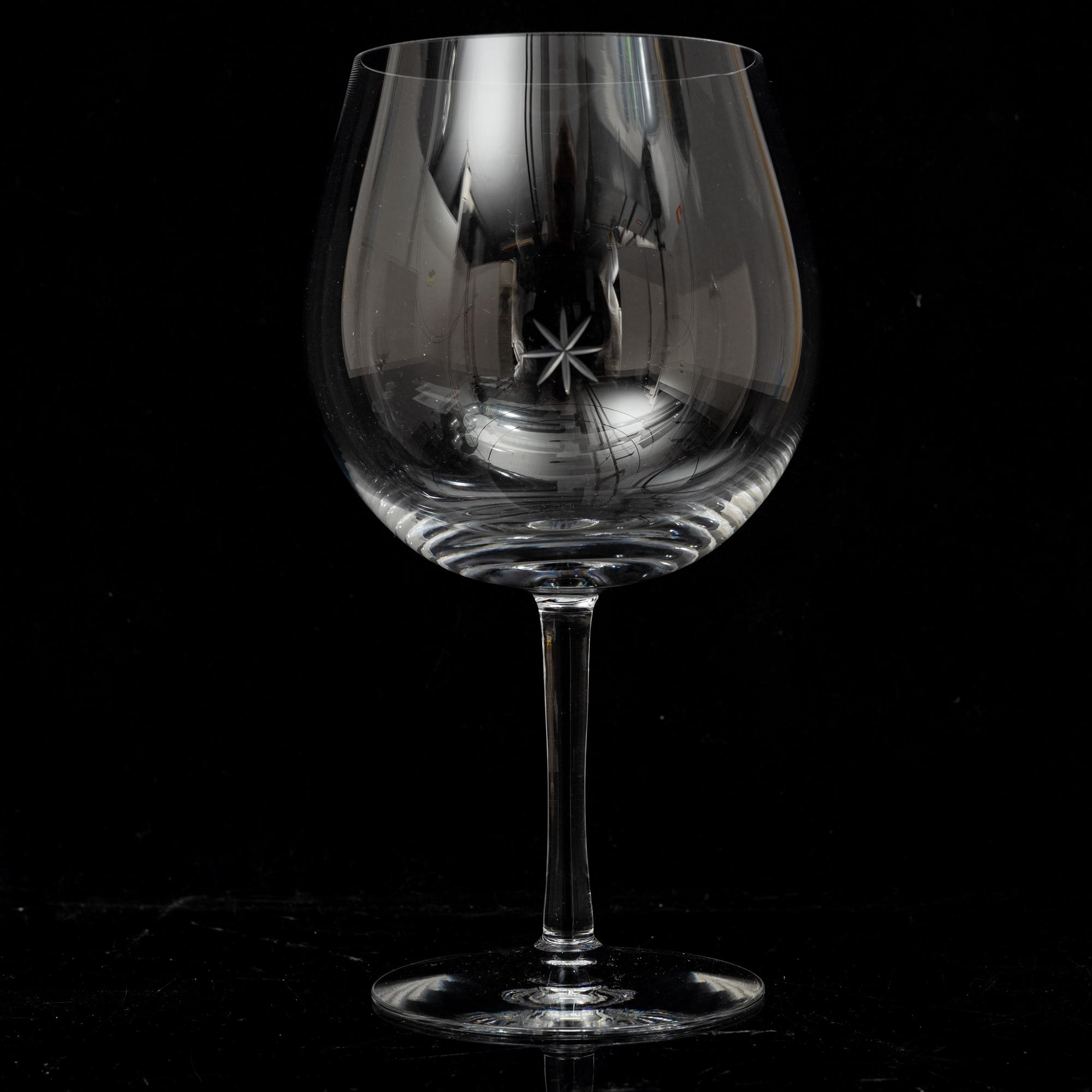 Signe Persson-Melin, glasservis, 23 delar, "Bouquet", Kosta Boda.