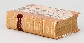 BOK, "Beskrifning öfwer the i Öster-Götland befintelige städer..." av Carl Fredric Broocman, Norrköping 1760.