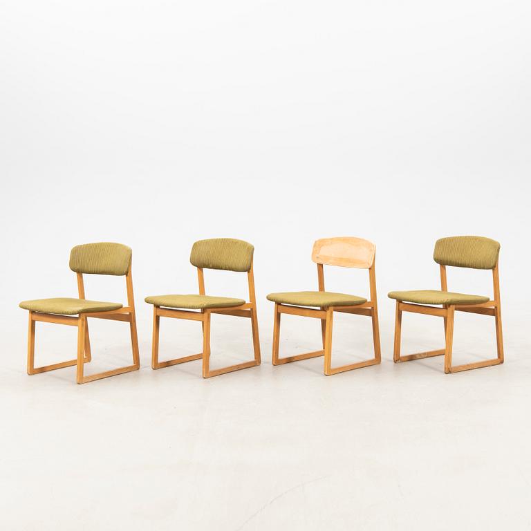 Chairs, 4 pcs, second half of the 20th century.