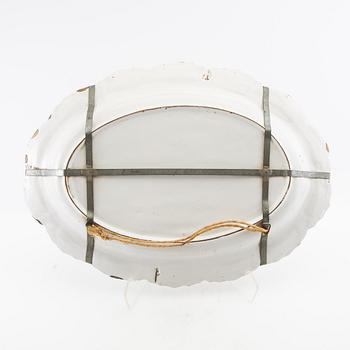 Serving dish Louis XV 18th century faience.