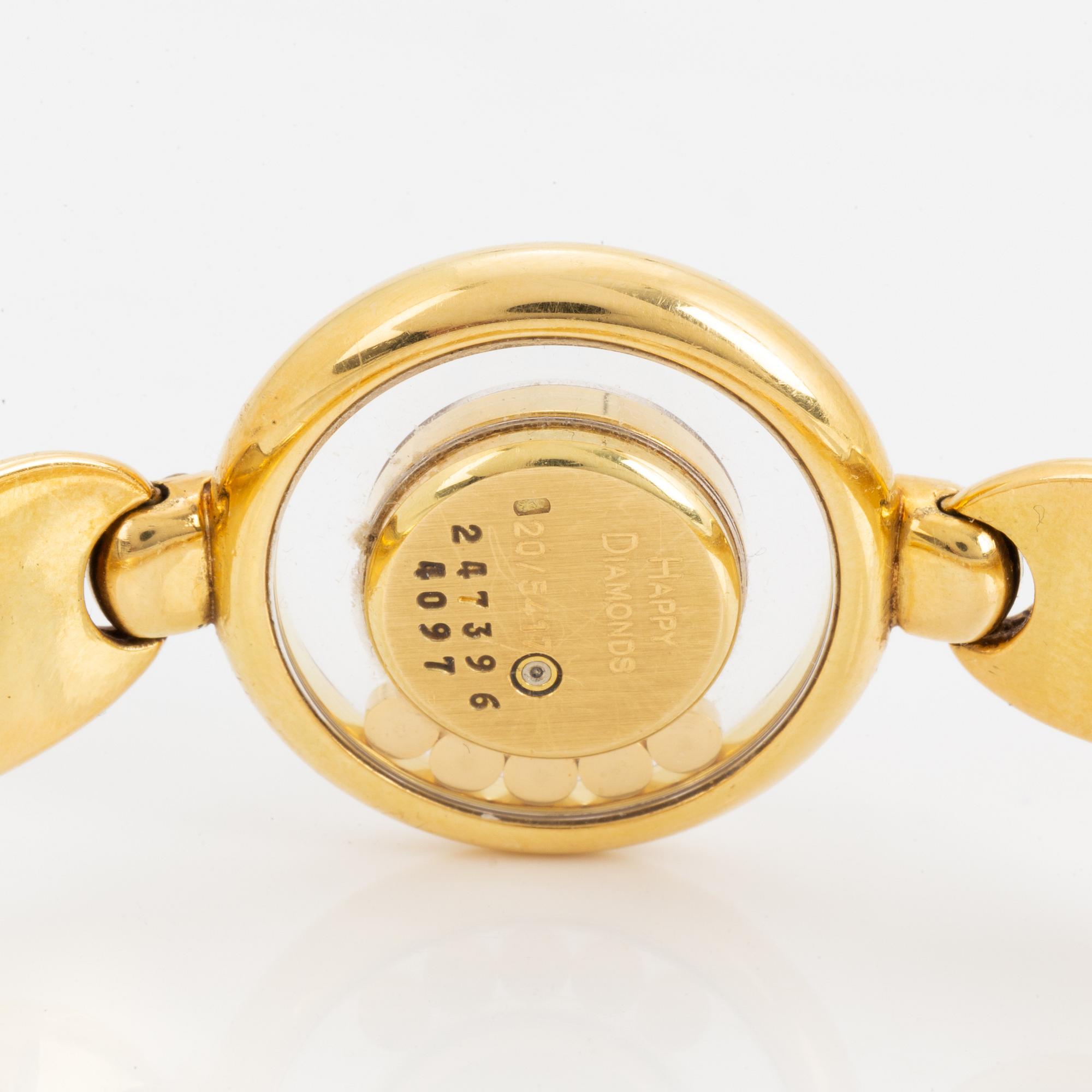Chopard, Genève, Happy Diamonds, wristwatch, 25 mm.